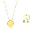 14K Je Taime Necklace & Alya Terra Earrings Set