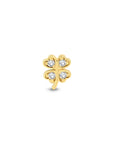 14K Gold Heart Clover Piercing