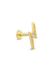 14K Gold Flash Piercing