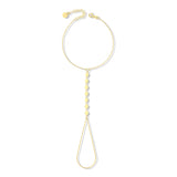 14K Gold Lumina Disc Hand Bracelet