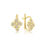 Pendiente Maia de oro de 14K