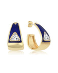 Diva Navy Blue Earring