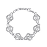 Elodie White Crystal Bracelet