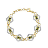 Elodie Green Crystal Bracelet