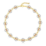 Elodie Amber Crystal Necklace