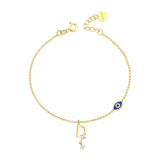 Pulsera Deniz con letra de oro de 14k