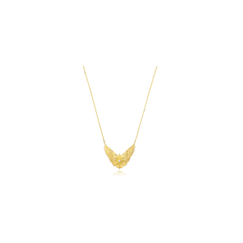 14K Gold Atria Star Necklace