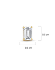 Piercing Baguette de Oro de 14K