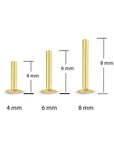 14K Gold Letter Tragus Piercing