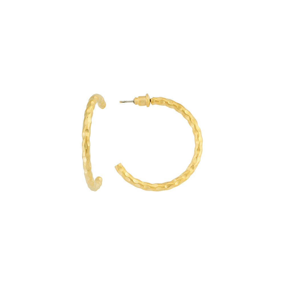 Small Twisted Round Earring