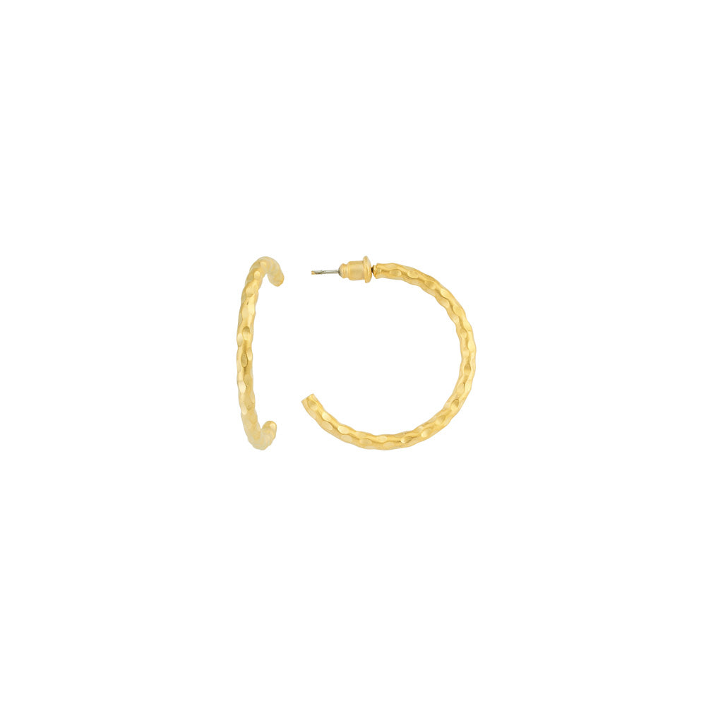 Large Twisted Round Earring