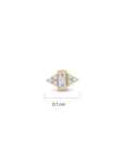 Piercing de lazo de oro de 14k