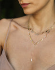 Collar Coralia Line de oro de 14k