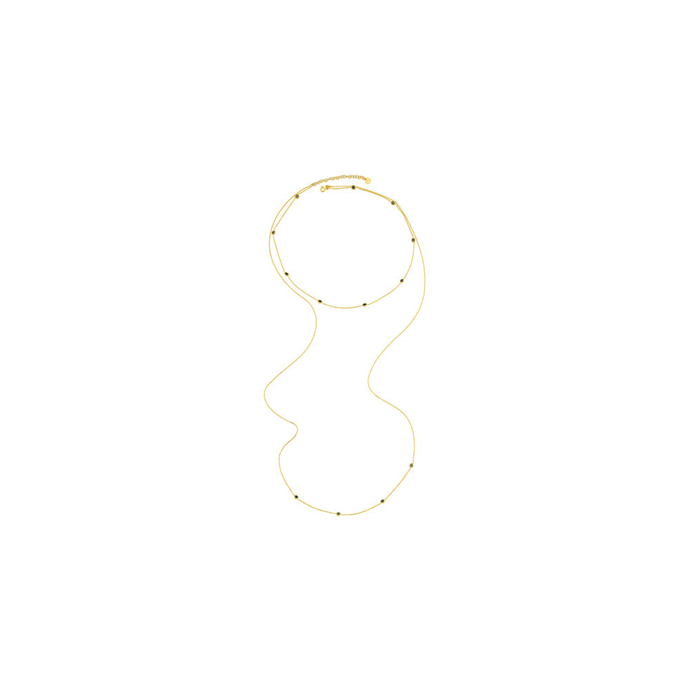 Double Stone Necklace