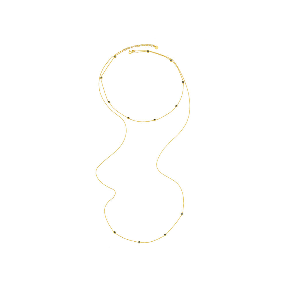 Double Stone Necklace