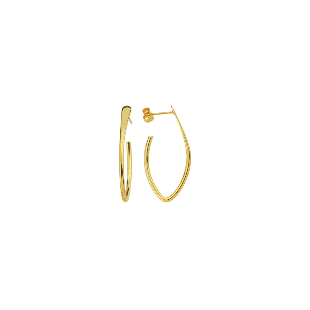 Thin Oval Earring