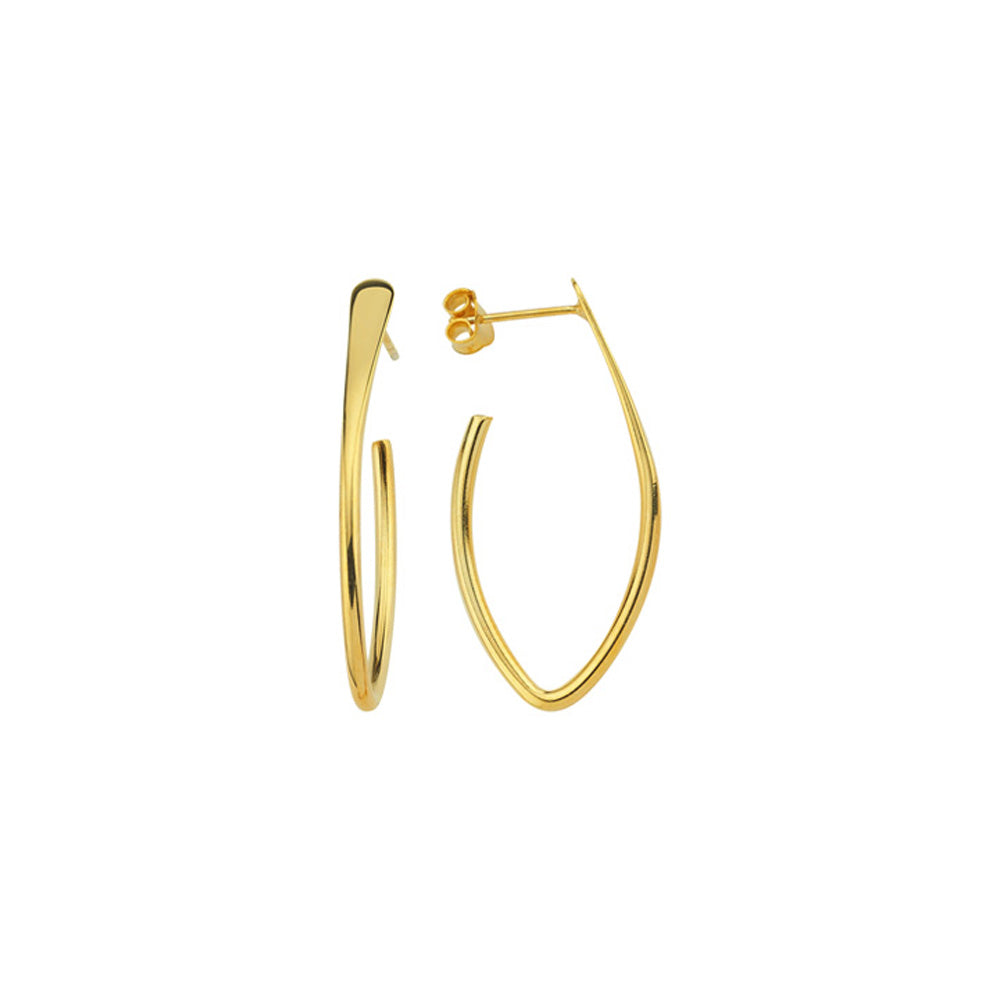 Thin Oval Earring