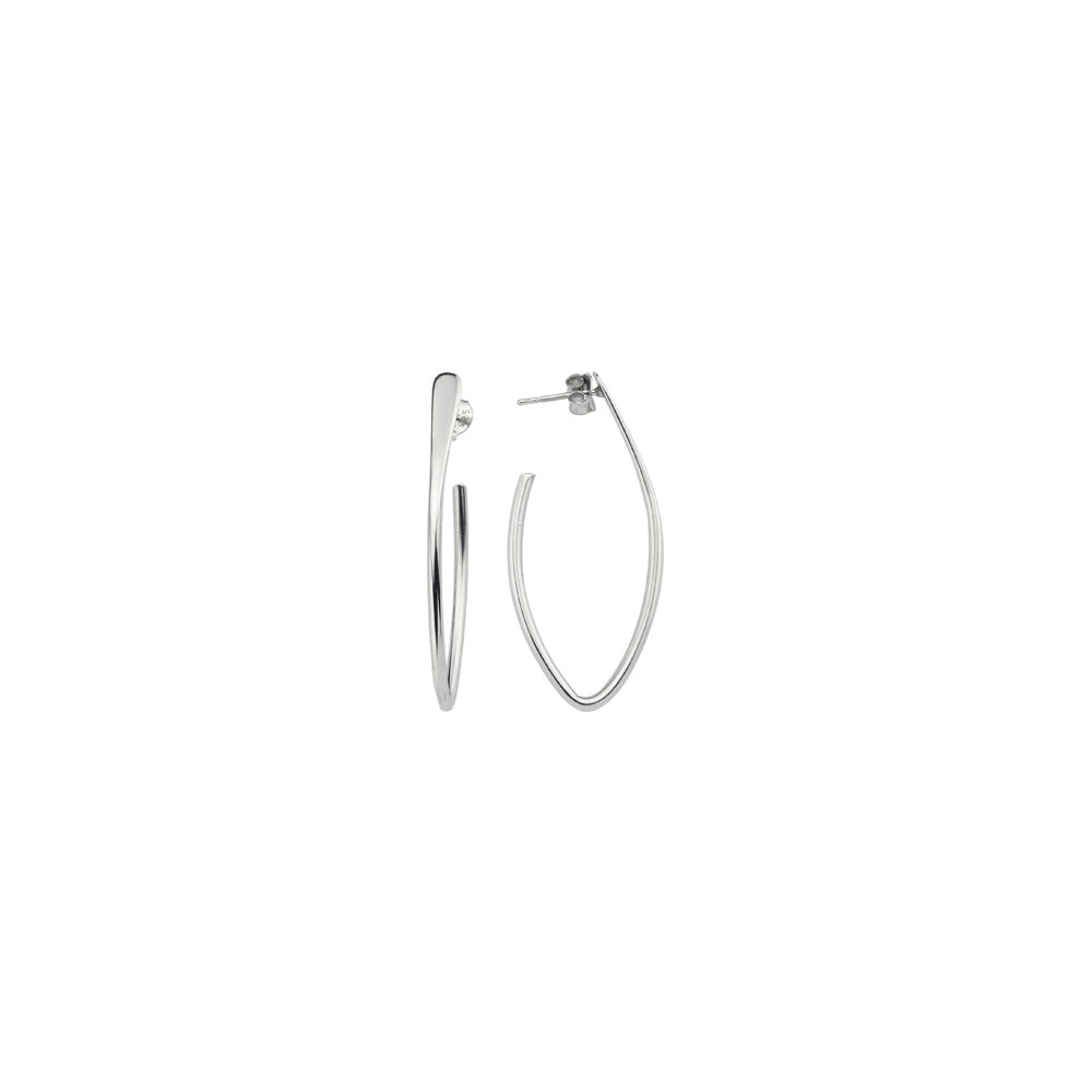 Thin Oval Earring