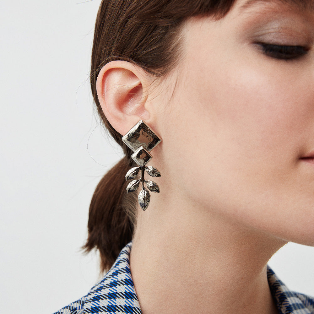 Square Leaf Earring