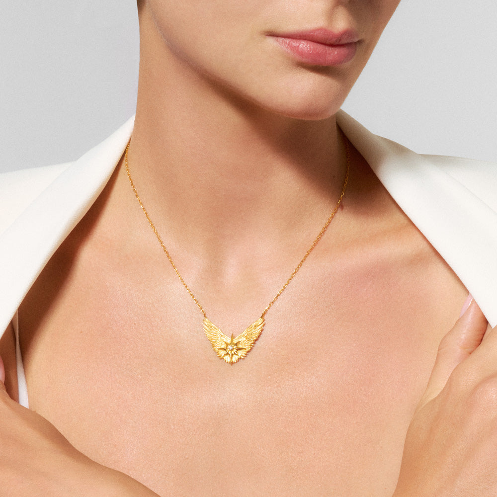 14K Gold Atria Star Necklace