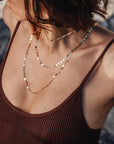 14K Gold Midi Lumina Disc Necklace