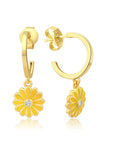 14K Gold Dicle Daisy Earring
