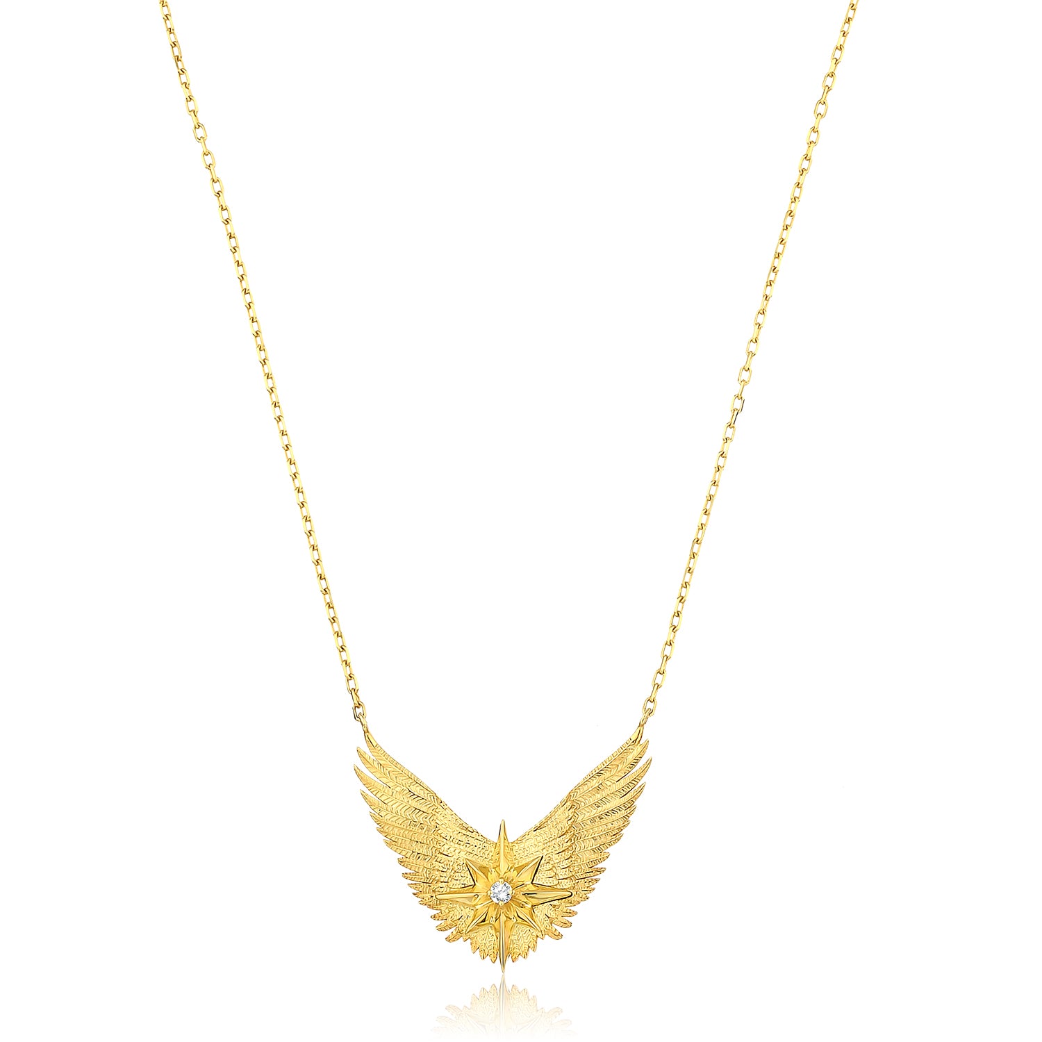 14K Gold Atria Star Necklace