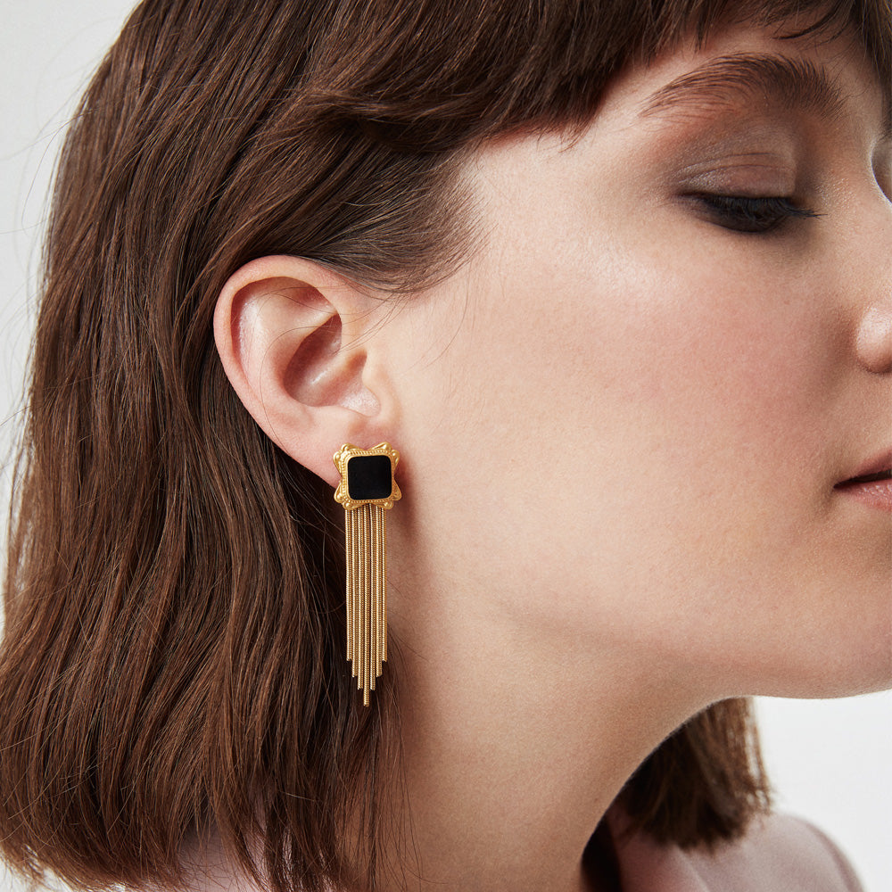 Enameled Earring