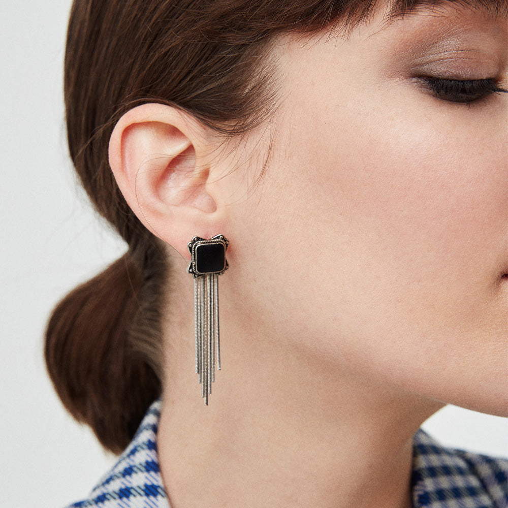 Enameled Earring