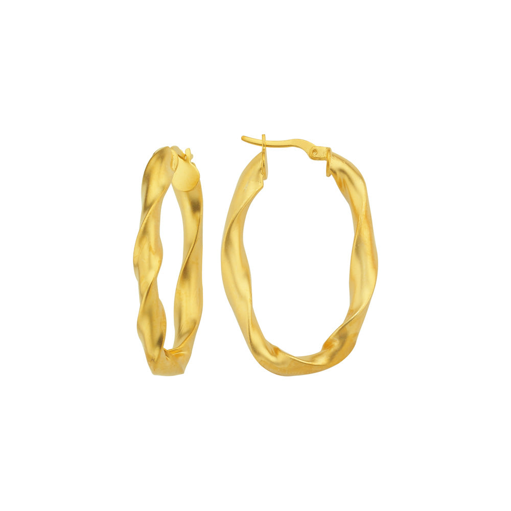 Oval Twirl Earring