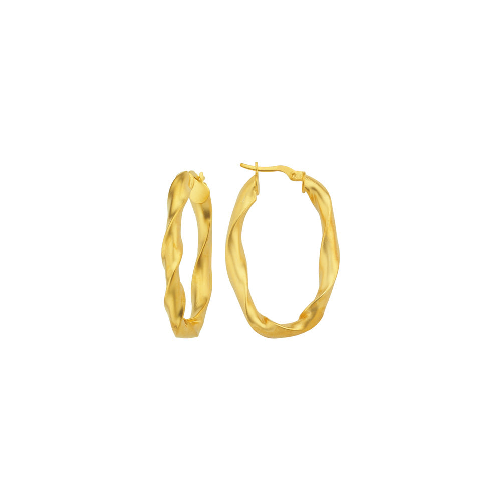 Oval Twirl Earring