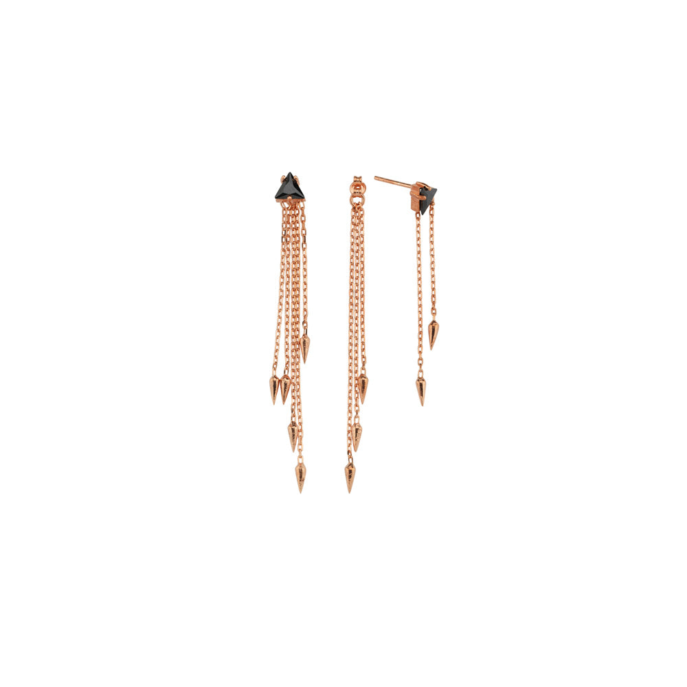 Fringe Triangle Earring