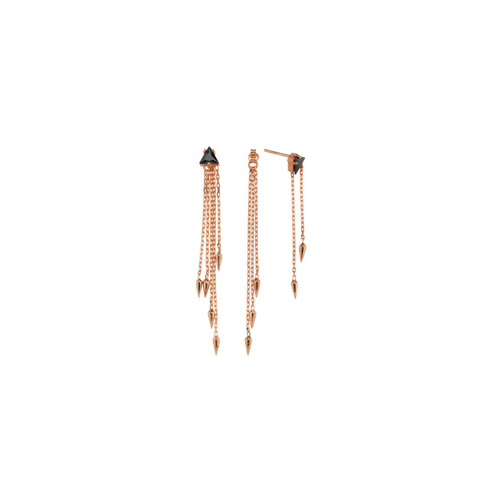 Fringe Triangle Earring