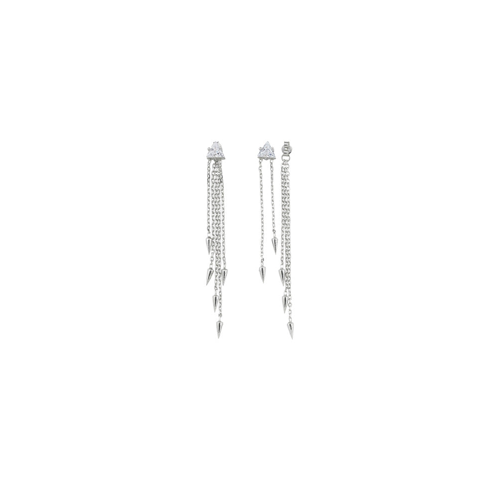 Fringe Triangle Earring