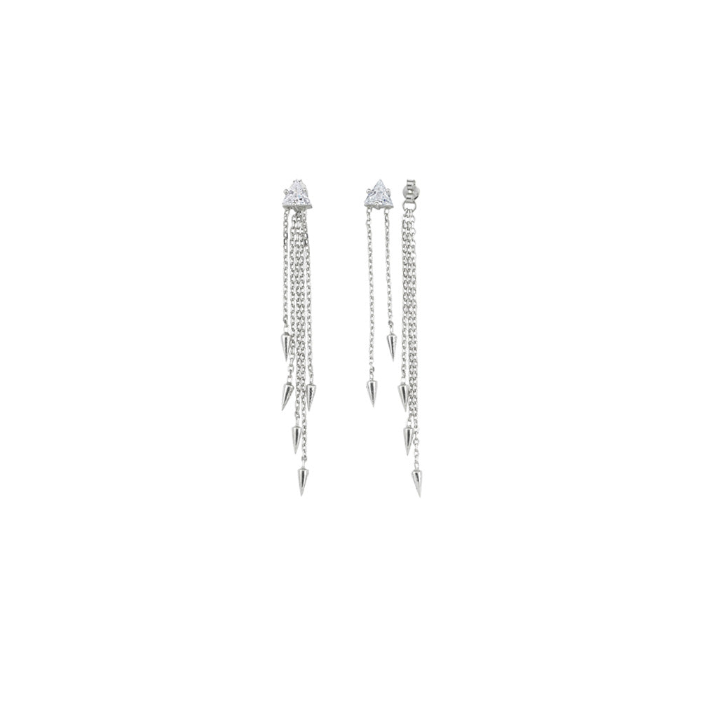 Fringe Triangle Earring