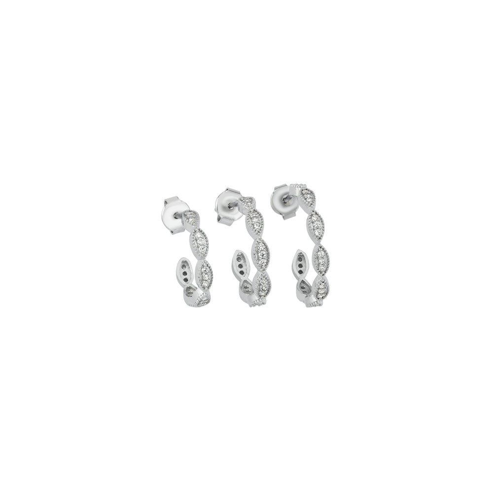 Triple Round Earring