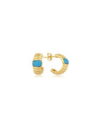 Aqua Luna Drop Earring