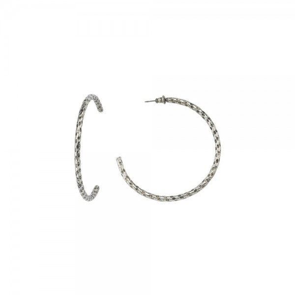 Large Twisted Round Earring