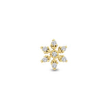 14K Gold Ice and Star Piercing
