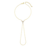 14K Gold Seraphine Hand Bracelet
