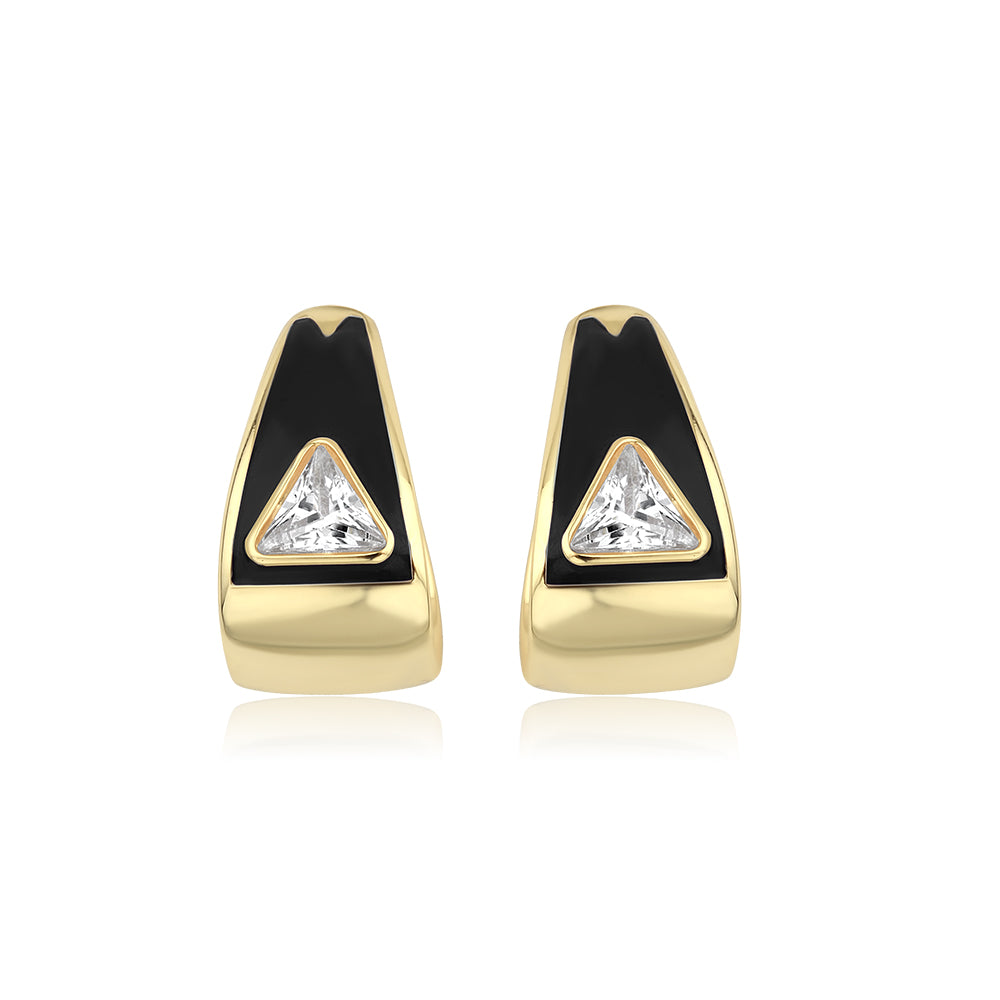 Diva Black Earring