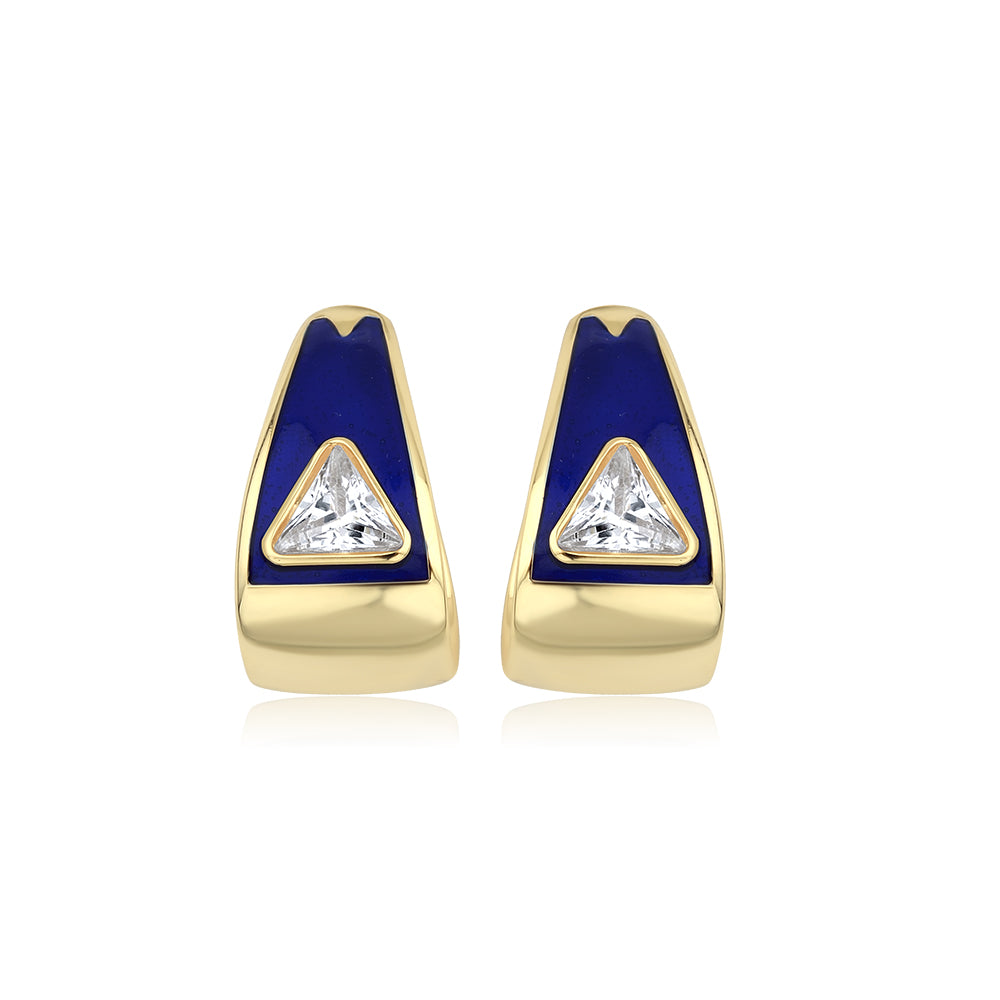 Diva Navy Blue Earring