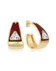 Diva Burgundy Earring