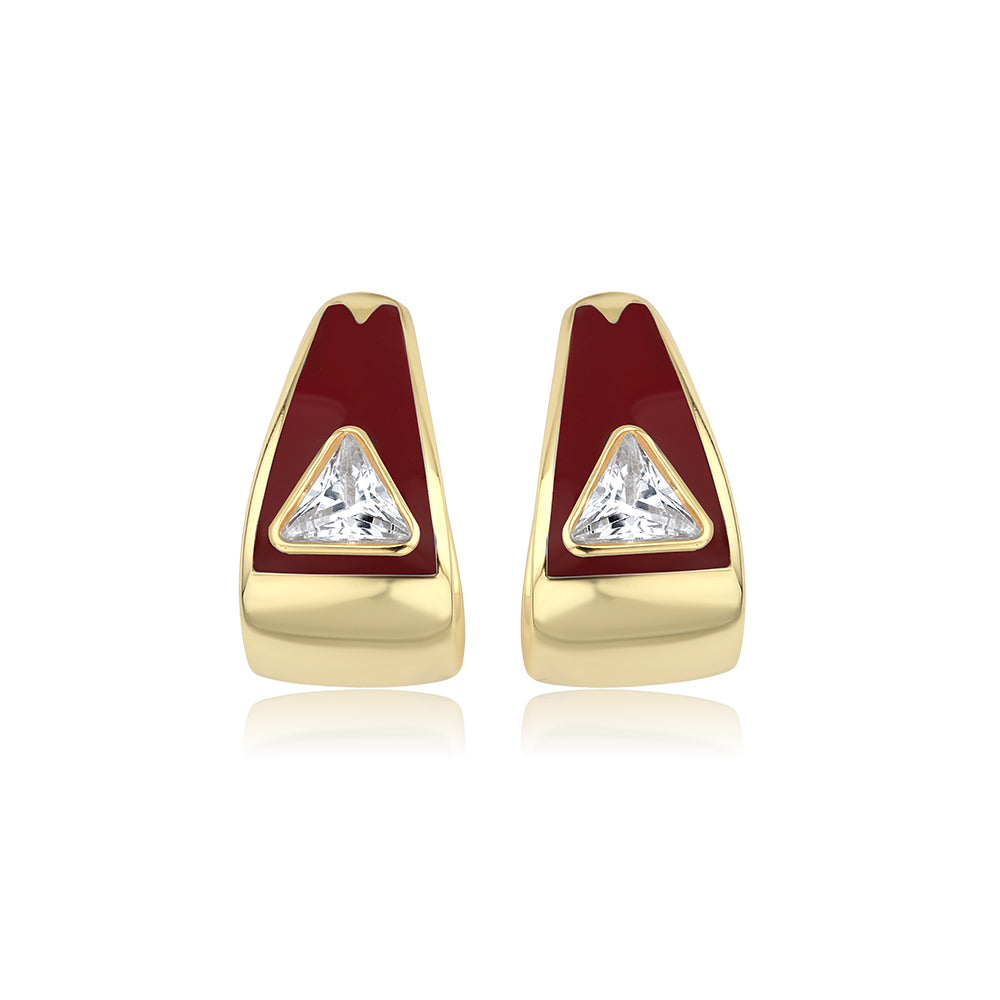 Diva Burgundy Earring