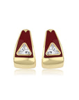 Diva Burgundy Earring