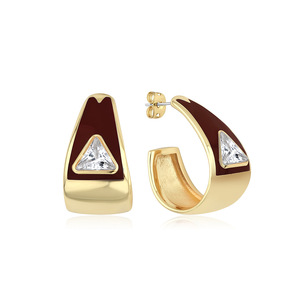 Diva Brown Earring
