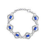 Elodie Blue Crystal Bracelet