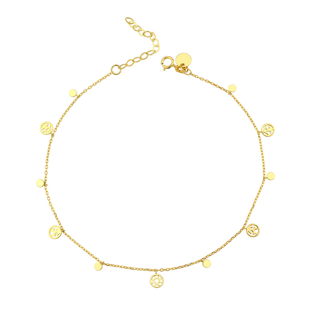 14K Gold La Vida Anklet
