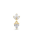 Piercing Heart Charm de Oro 14K