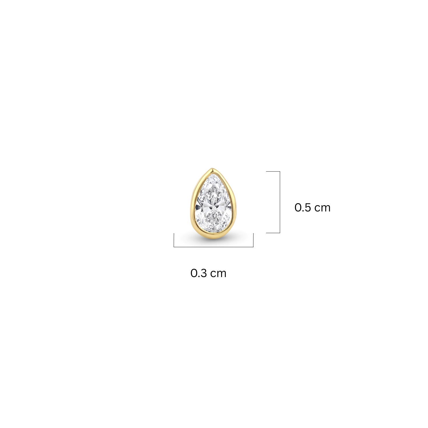 Piercing colgante de oro de 14k